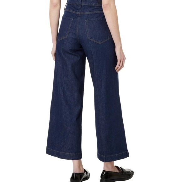 Paige Harper high rise ankle wide leg 27 Dark Blue Wide-Leg Jeans new - Picture 3 of 10